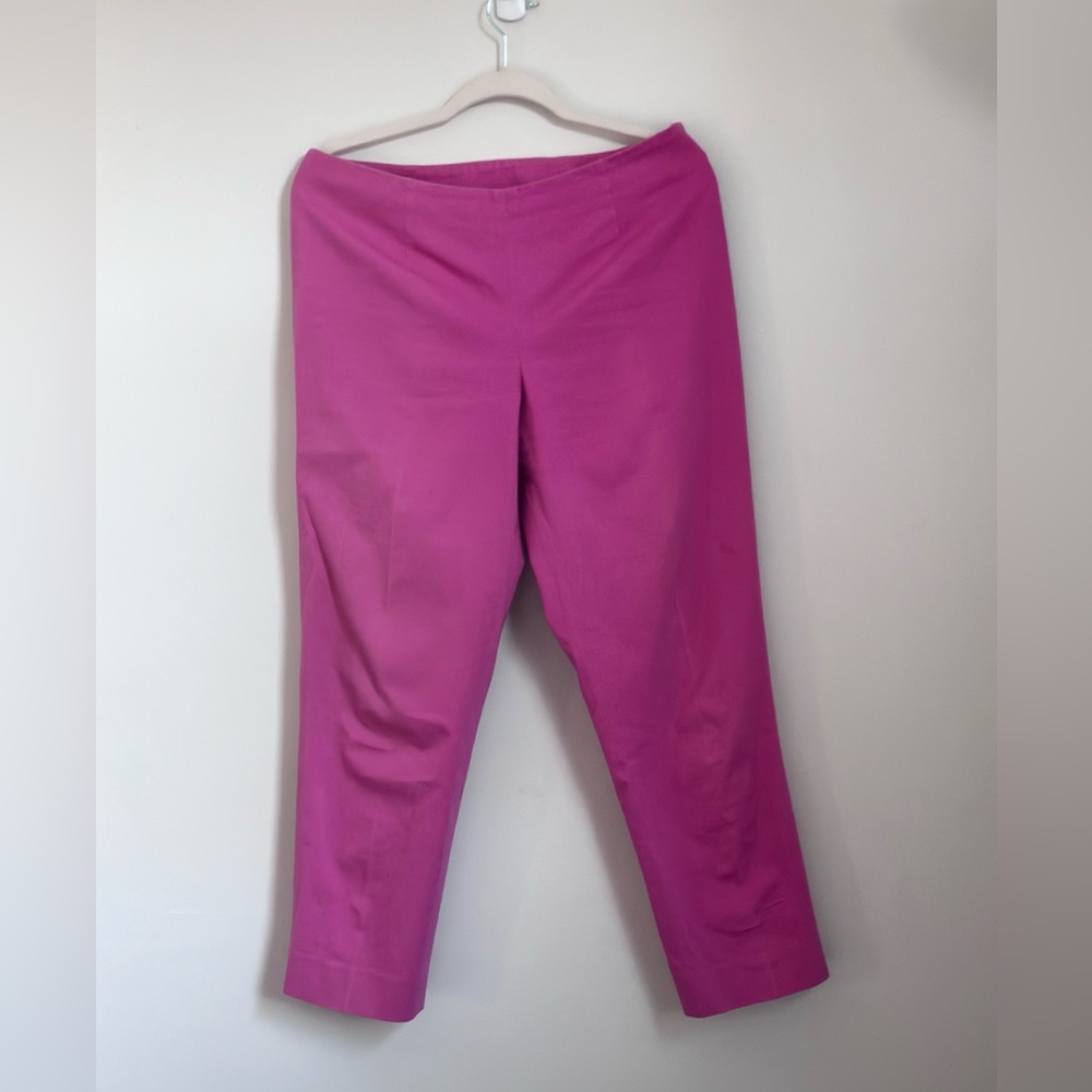 Boo Gemes Fuchsia Slacks, Cotton/ Spandex. Size 10